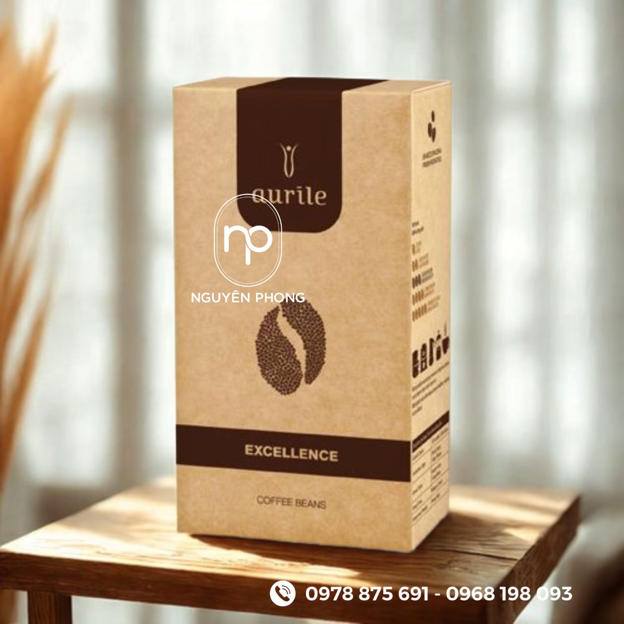 Mẫu hộp giấy đựng cacao

